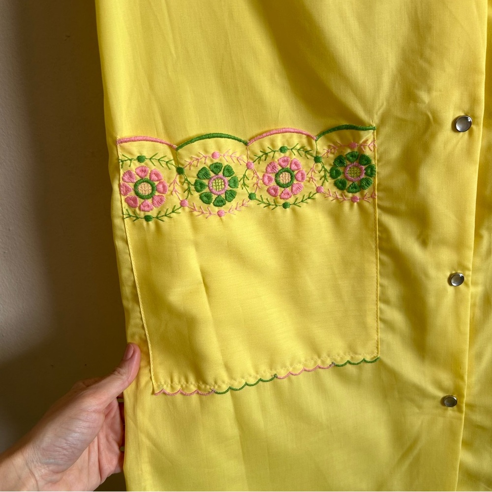 Vintage Yellow Housedress - image 4